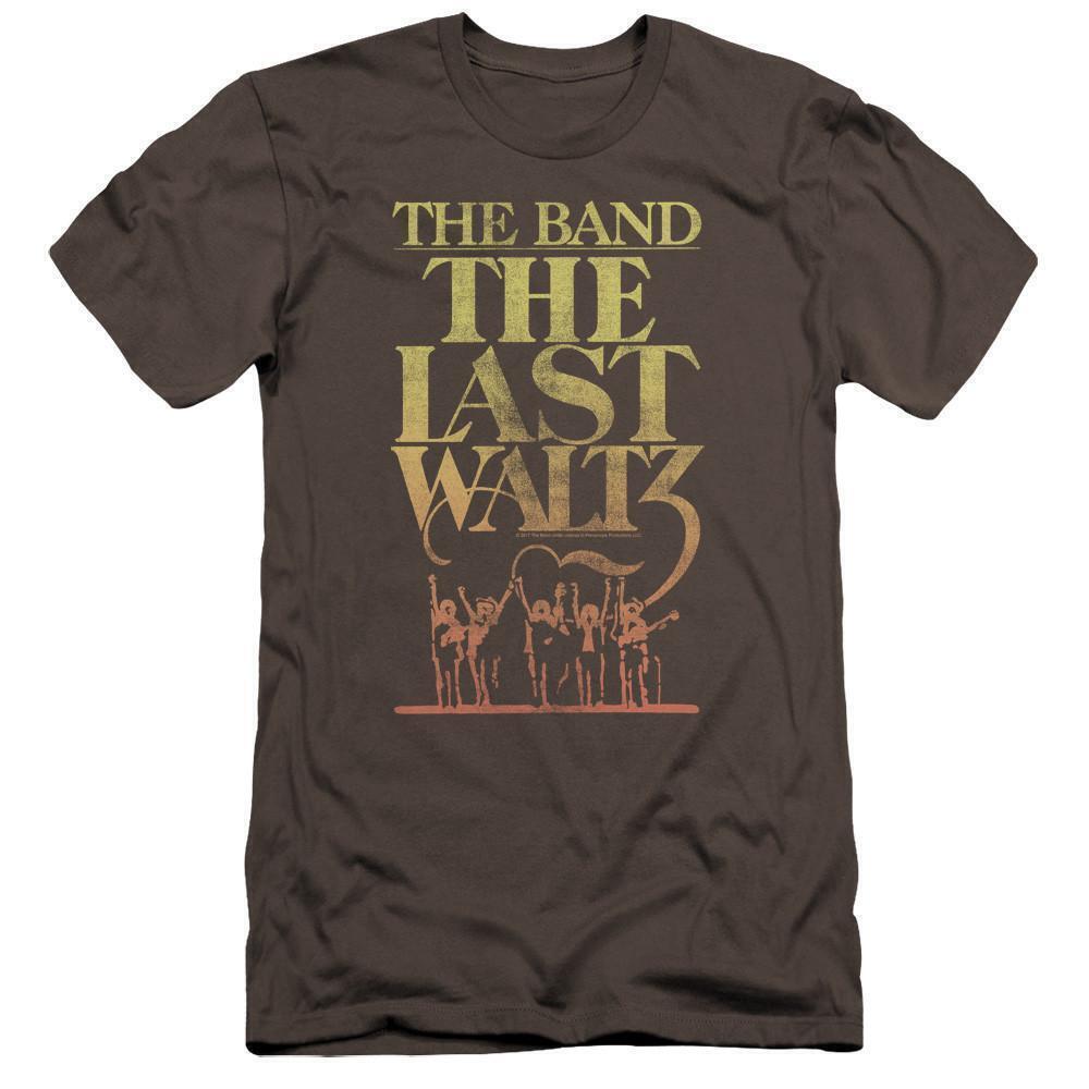 The Band The Last Waltz Premium Ss Adult 301 T Shirt Charcoal